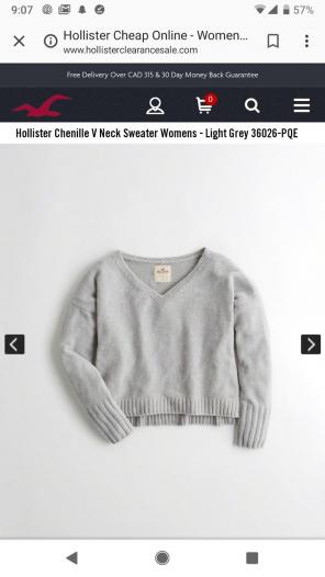 Hollister V Neck Sweater