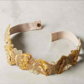 Anthropologie butterfly stretch belt
