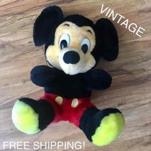 WALT DISNEY VTG MICKEY PLUSH 1960'S