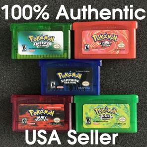 All 5 Pokemon Games for Game Boy Advance