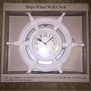 Ship Wheel Wall Clock