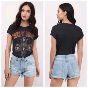 TOBI FIGUEROA DESTROYED DENIM SHORTS