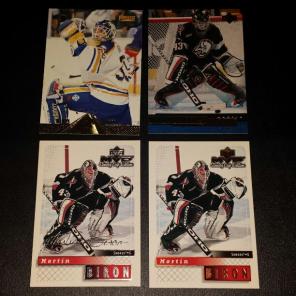 Martin Biron Sabres Hockey Card Lot of 4