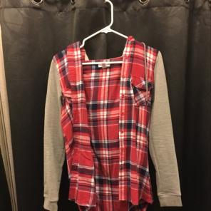 Red Flannel with Hood