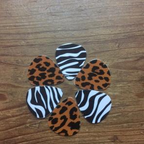6 Animal Print Guitar Picks