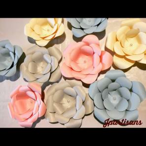 Set of 11 Paper flower "Color pick"