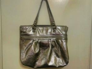 Coach Poppy Purse Tote Handbag Gold
