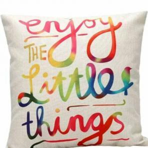 Enjoy the Little things Pillow Cover