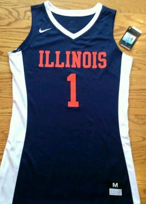 Nike Womens Illini Basketball Jersey Med