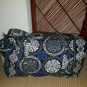 VERA BRADLEY LG CANTERBERRY Blue DUFFEL
