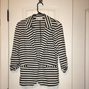 Black And White Casual Blazer