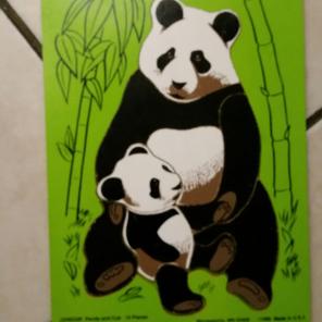 1980s panda puzzle like brand new