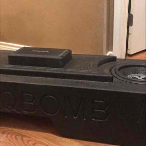 10" PowerBass sub in box Rockford amp