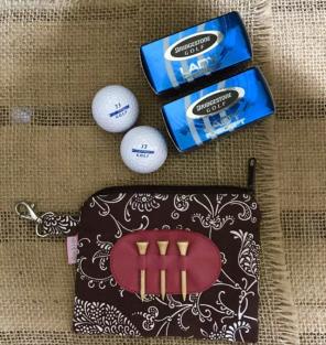Ame & Lulu Golf Pouch + Golf Balls