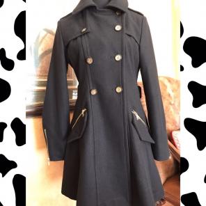 EXPRESS Coat Zipper Gold Accents