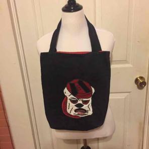 VTG UGA Bulldawgs Corduroy Black Tote