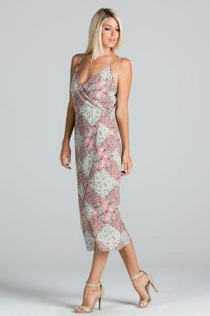 Linda Midi Print Dress Small