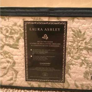 Laura Ashley standard sham set quilt new