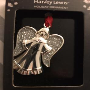 NIB Harvey Lewis Christmas Angel Crystal