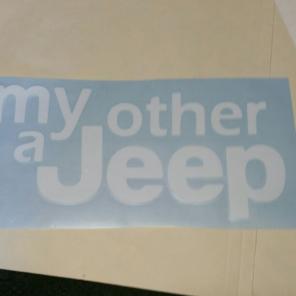 My Other Jeep is a Jeep Wrangler Decal
