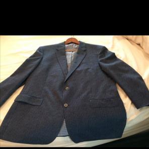 Designer Sport coat Blue Textured