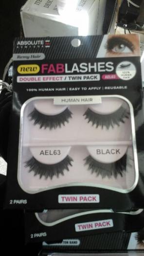 100% human hair reusable lashes black