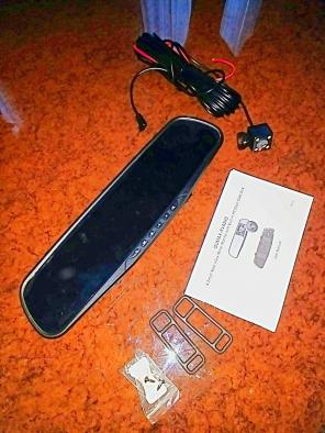 LCD Dash Cam Rear View Mirror