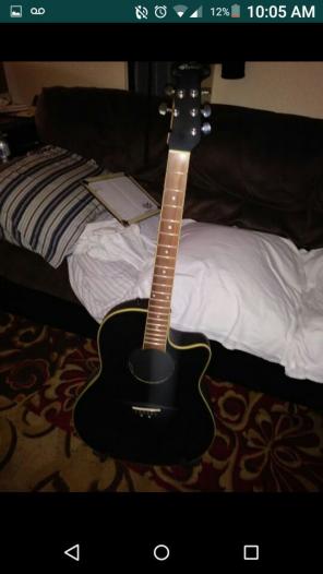 Applause acoustic/elec. guitar w/stand