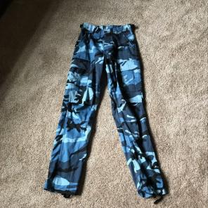 Blue Camo Pants