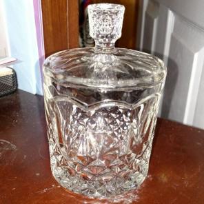 Crystal sugar bowl