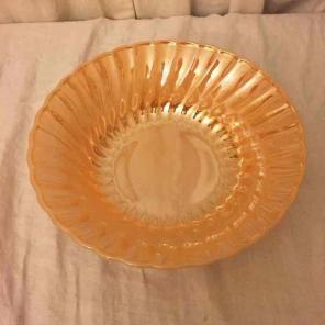 Peach Anchor Hocking Fire King Bowl