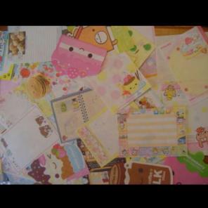Kawaii STATIONERY MEMO lot large sheets