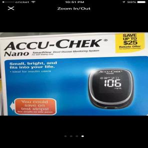 Diabetic Accu Chek Machine. New