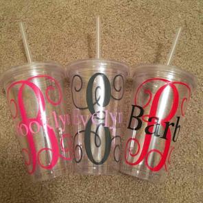 Custom Personalised Name Tumbler Cups