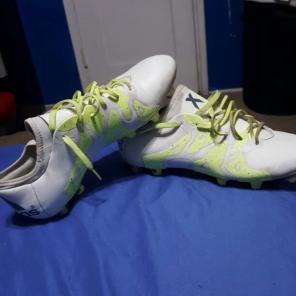 Adidas 15.1 White Metallic Soccer Cleats