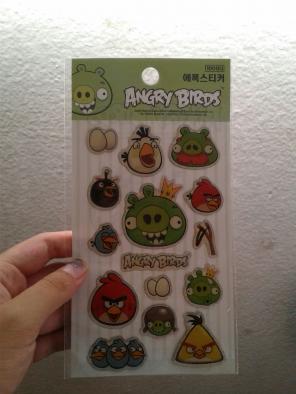 Angry birds sticker set