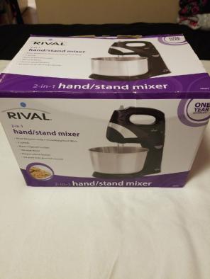 RIVAL 2 in 1 hand/stand mixer
