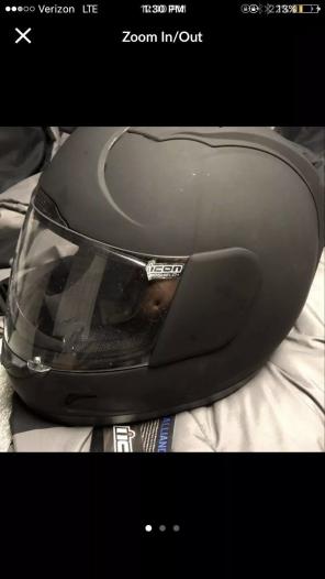 Icon Helmet Like New!