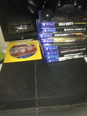 PS4 500GB w/controller and games
