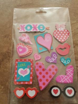 Scrapbook stickers love