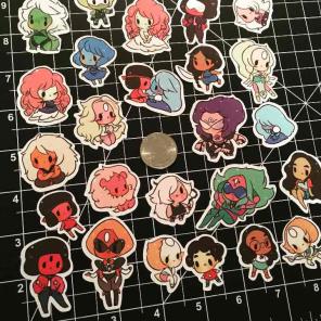 Steven Universe Stickers 25 TOTAL♡GLOSSY