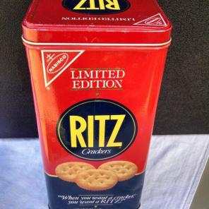 1987 Ritz Cracker Tin