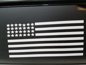 American flag decal