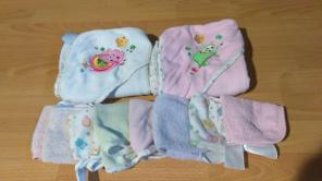 Baby towels and washcloths