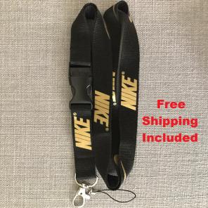 Nike Lanyard Black-Gold Free Shipping
