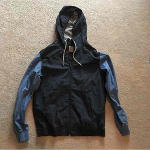Color Blocked Zip Up Hoodie