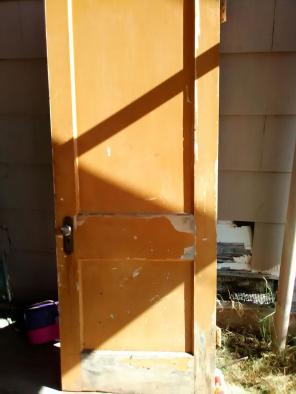 Antique Door , Doorknob and Hinges