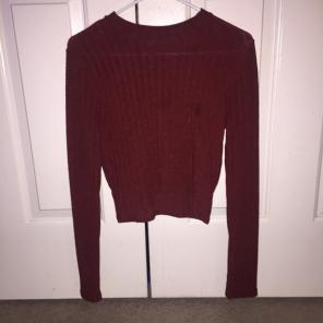 Ribbed Cropped Sweater-ish