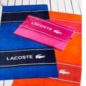 NWT Lacoste Beach Towel - Blue