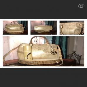 Micheal Kors Gold Metallic Purse